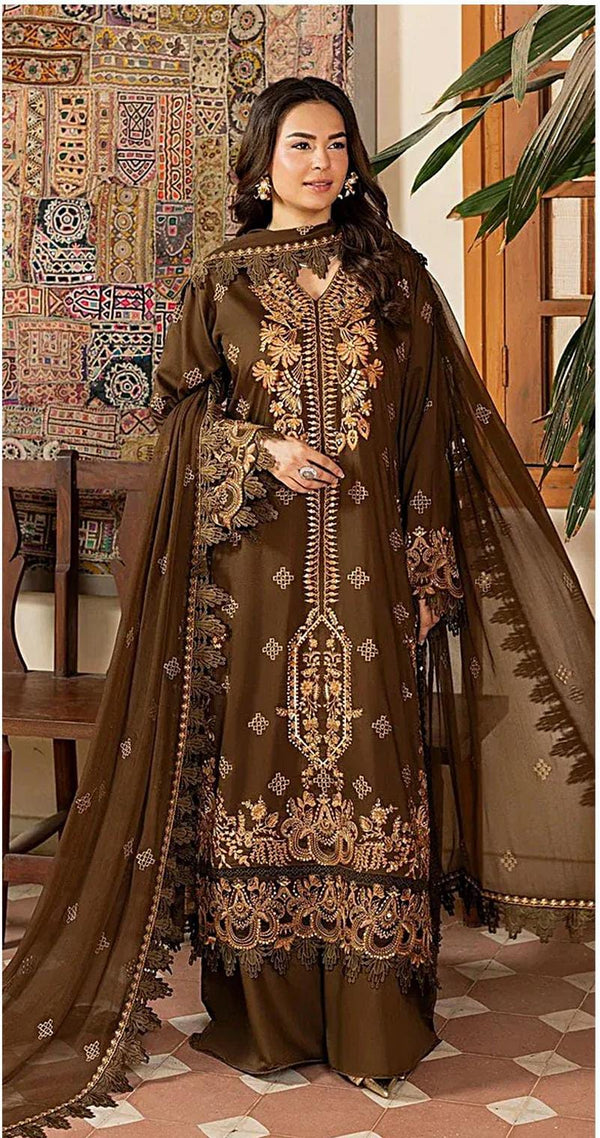 3 Piece Embroidered Stitched Suits from Shafaq By Sammy Fabrics Executive Chiffon Collection